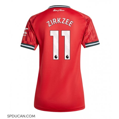 Zenski Nogometni Dres Manchester United Joshua Zirkzee #11 Domaci 2025-26 Kratak Rukav